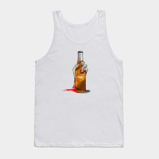 Zombie Hand Double Tap on Crème Tank Top